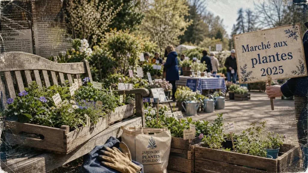 Marché aux plantes orléans 2025 au Jardin des Plantes d’Orléans, stands et vivaces
