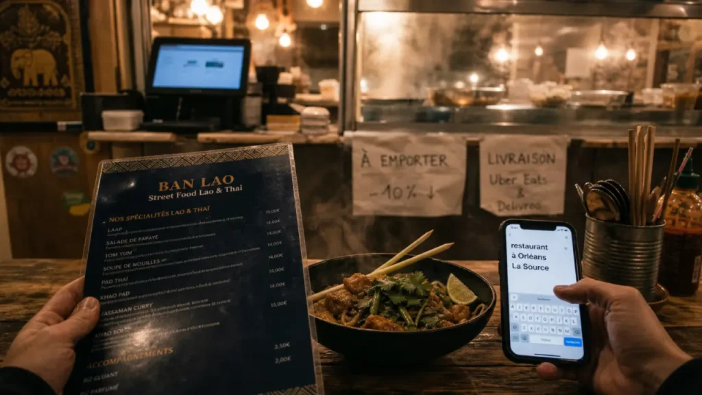 Restaurant orléans la source, cuisine thaï sur place, à emporter ou livraison