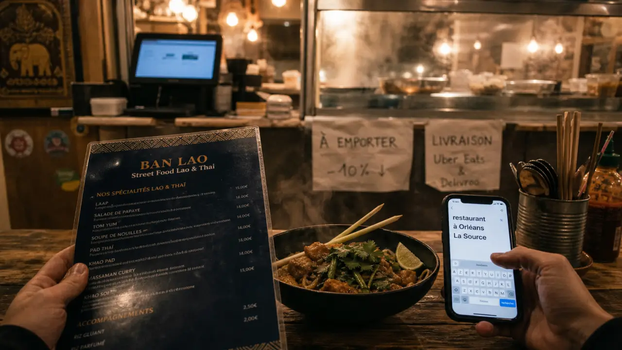 Restaurant orléans la source, cuisine thaï sur place, à emporter ou livraison