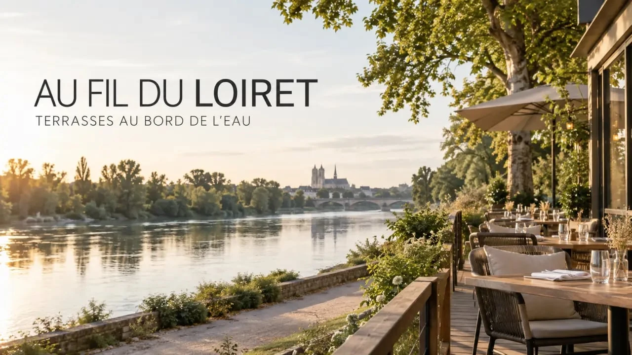 Restaurant au bord du Loiret près d’Orléans avec terrasse et vue sur l’eau