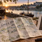 Orléans tout les activités : carte itinéraire Loire à Vélo en famille ou couple