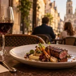 Restaurant bistronomique orléans sur les quais de Loire, assiette et vin