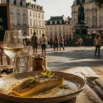 Restaurant place de la république Orléans : terrasse et plat du jour cuisine maison